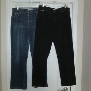 Black & Blue Lee Jeans - 2 Pair